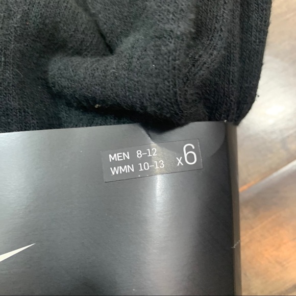 Nike Everyday Cotton Cushioned 6 Large Crew Socks - Picture 3 of 4